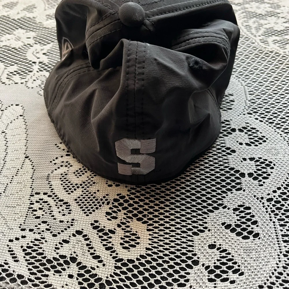 Penn State Top of the World Black Cap with White Accents